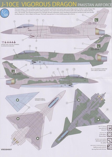 J10CE Vigorous Dragon (Pakistan AF)  VMS084801