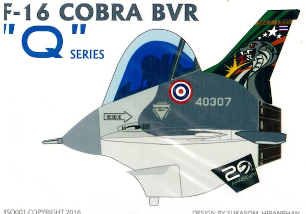F16A/B Fighting Falcon (Cobra, 403sq RTAF 20th Anniversary special markings  VMSQ001