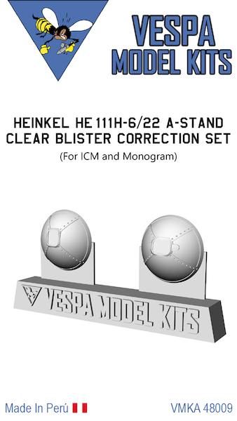 Heinkel He111 A stand clear blister correction 2x (ICM, Monogram) VMKA48009