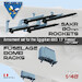 SAKR 80mm rockets, Armament set for Egyptian Air Force MiG 17 Fresco, de Havilland Vampire, others. VMKP48007
