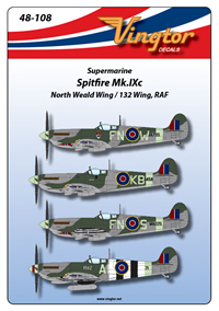 Supermarine Spitfire Mk.IXc, North Weald Wing / 132 Wing, RAF  48-108