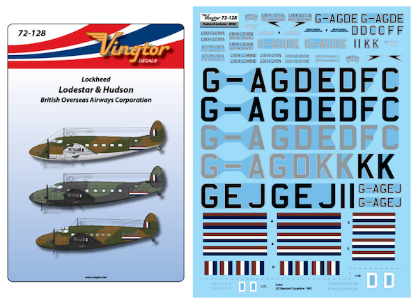 Lockheed Lodestar & Hudson ( B.O.A.C.) 72-128