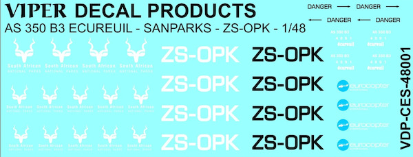 SANparks AS350 B3 Ecureuil (ZS-OPK) CES48001