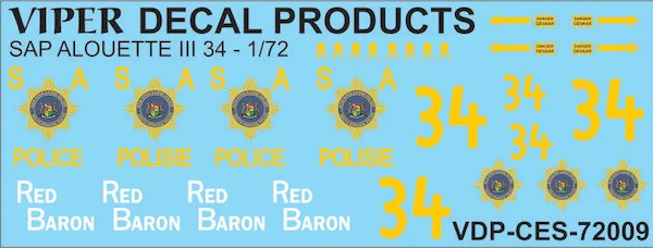 SA Police Alouette III ('34" Red Baron) CES72009