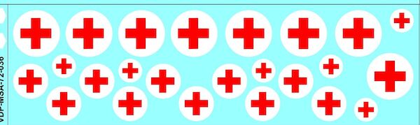 Various sizes Red Crosses MSA-REDCROSS