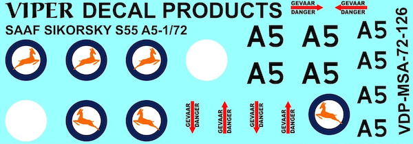 SAAF Sikorsky S55 (First Scheme)  MSA72126