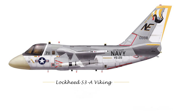 Lockheed S3A Viking (VS29 'USS Ranger' US Navy) MW072002