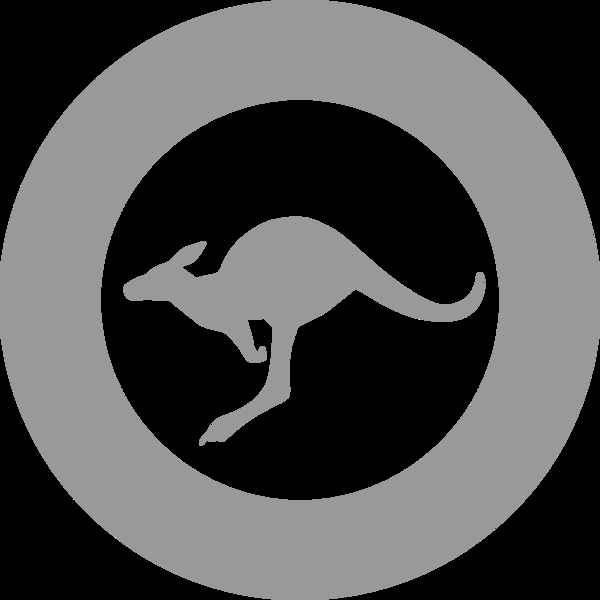 Royal Australian Air Force National Insignia Lo-Viz Grey NMW072010