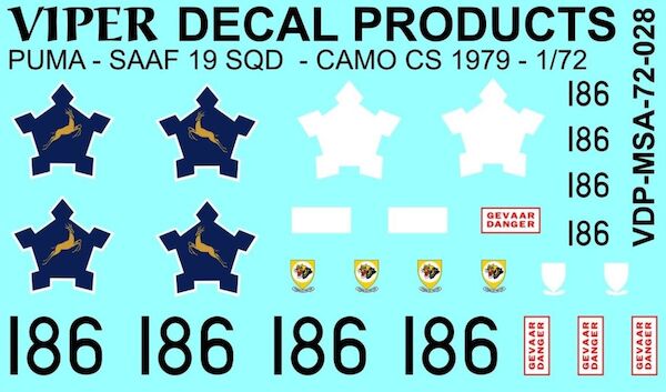 SAAF Puma (SAAF 19sq No186 Camo 1979) MSA72028
