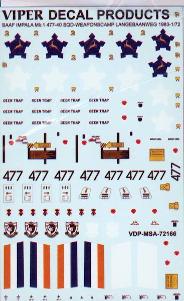 SAAF Impala MK1 (477, 40sq Weapons camp Langebaanweg 1983) MSA72166