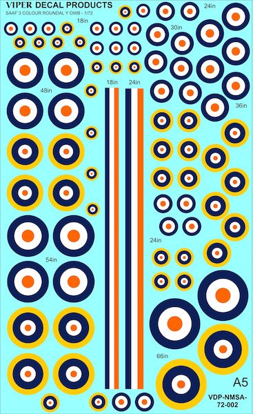 SAAF 3 colour WW2 roundel VDP-NMSA-72-002