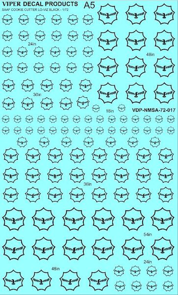 SAAF Current Insignia Cookie Cutter lo-viz VDP-NMSA-72-017
