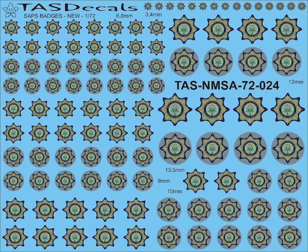 South African Police (SAPS) Badges as used on planes and helicopters VDP-NMSA-72-024