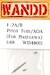 F2A/B Viper Zero - nose tip Pitot Tube & Angle Of Attack probe (Hasegawa) WANDD48011