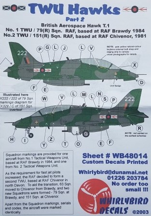 TWU Hawks part 1 (No 1 TWU RAF Brawdy)  WB48014