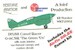 De Havilland Comet racer "Green un G-ACSR" (Airfix kit with Whirlybird decals & acc) WK72002