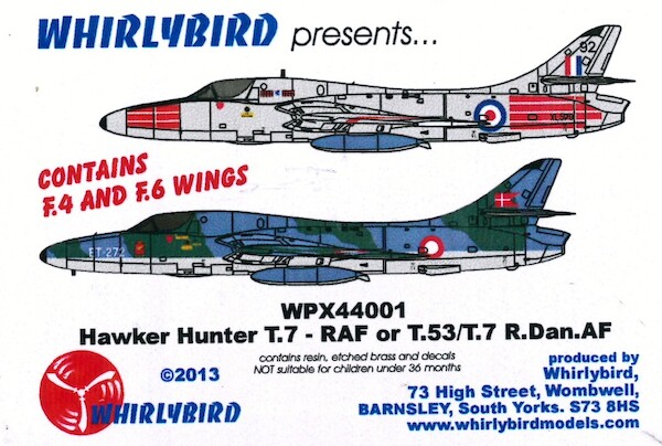 Hawker Hunter T7/T53 (RAF, RDanAF)  WPX44001