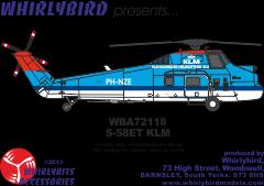 Sikorsky S58ET (KLM) Conversion set (Italeri)  (LAST STOCKS)  WBA72118