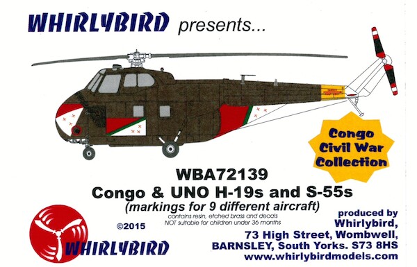 Sikorsky H19 and S55 (Congo FAC, Katanga and UNO) (Italeri) WBA72139