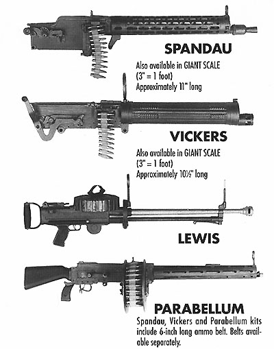 World War One Aeroplane Machine gun 4 gun collection 0030-16504-01
