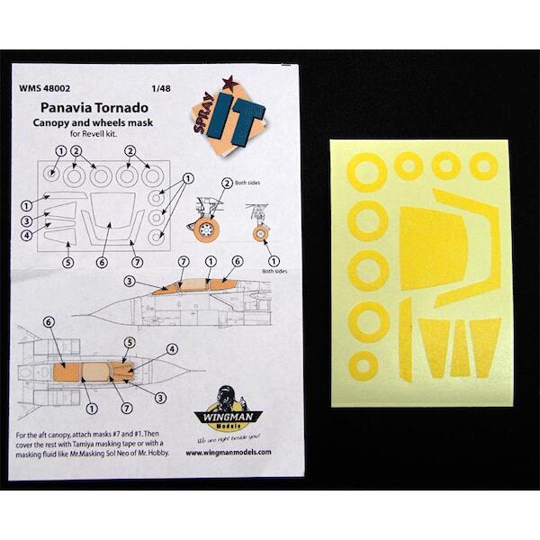 Tornado IDS/ECR/GR.1-4/F.3 Painting Mask (Revell) WMS48002