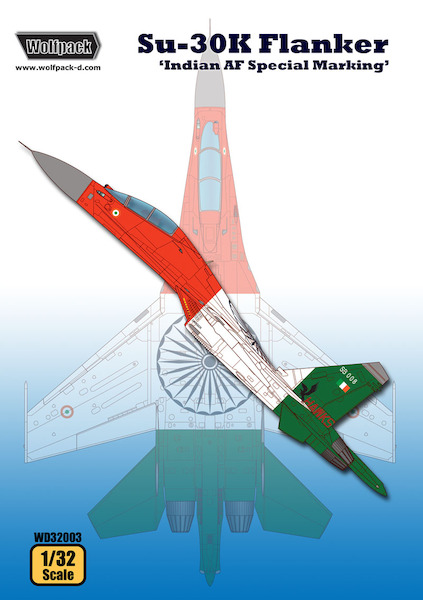 Suchoi Su30K Flanker, "Indian AF" Special markings  WD32003