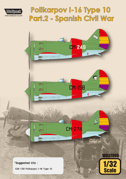 Polikarpov I16 type 10 Part 2: Spanish Civil War  WD32008