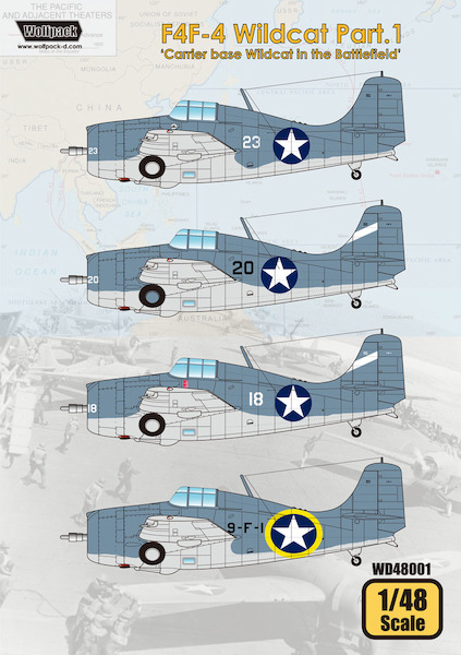 Grumman F4F-4 Wildcat part 1 - Carrier based Wildcats in the Pacific  WD48001