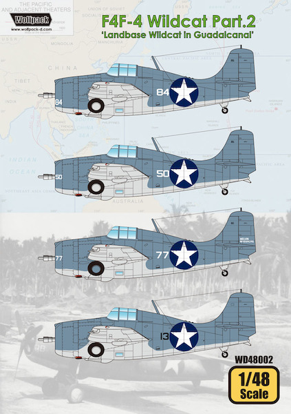 Grumman F4F-4 Wildcat part 2 - Land based Wildcats in Gualdalcanal WD48002