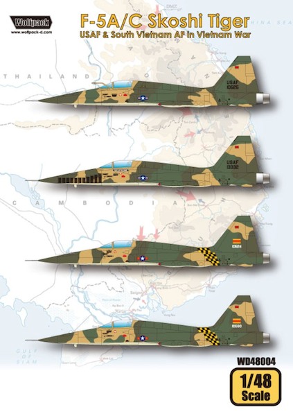 F5A/C Skoshi Tiger, USAF and SVAF in Vietnam war WD48004