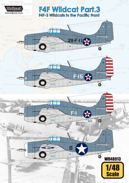 F4F Wildcat Part.3: F4F-3 Wildcats in the Pacific Front  WD48013