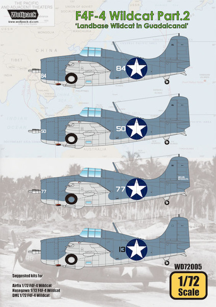 Grumman F4F-4 Wildcat part 2 - Landbase Wildcats in Guadalcanal  WD72005