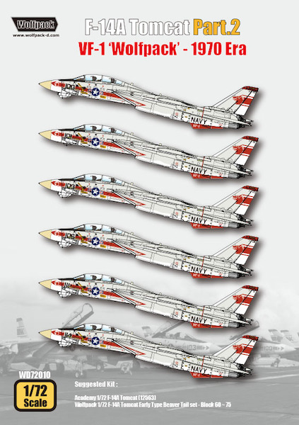 F14A Tomcat Part.2 - VF-1 Wolfpack in 1970 Era WD72010