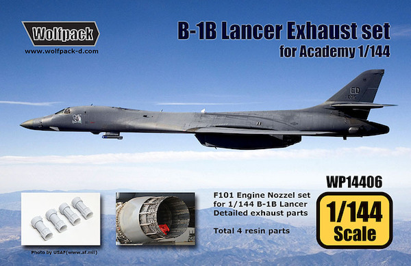 B1B Lancer F101 engine exhaust set (Academy) WP14406