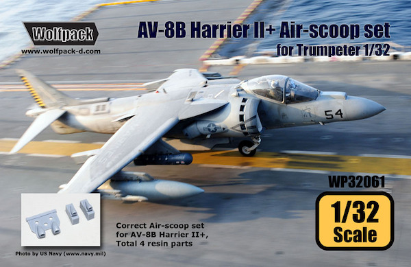 AV8B Harrier II+ correct Airscoop set  WP32061