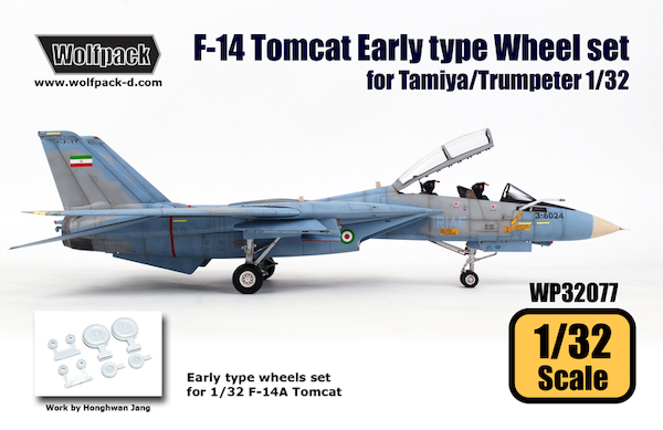 F14 Early type wheel set (Tamiya/Trumpeter)  WP32077
