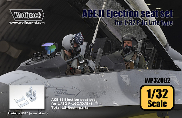 ACE II Ejection seats for F16 late type  (Tamiya, Academy) (2x)  WP32082