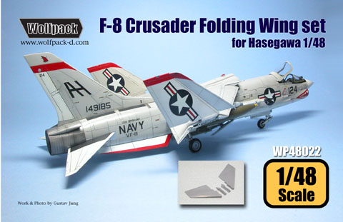 F8U Crusader Folding wing Conversion set (Hasegawa)  WP48021