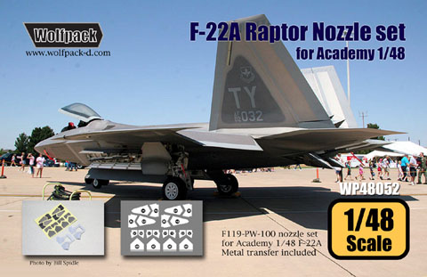 F22 Raptor Nozzle set (Academy)  WP48052