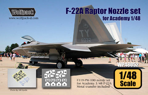F22 Raptor Nozzle set (Academy) WP48052