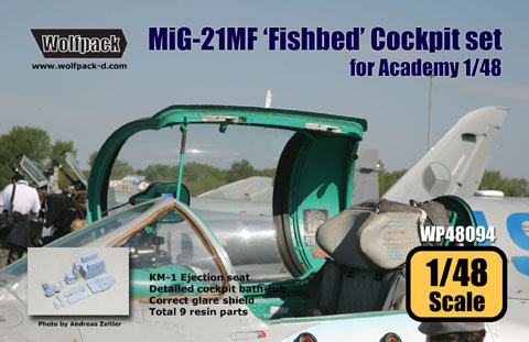 Mikoyan MiG21MF Fishbed Cockpit set (Academy)  WP48094