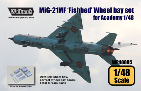 Mikoyan MiG21MF Fishbed Wheel bay set (Academy)  WP48095