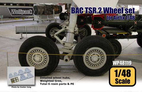 BAC TSR2 Wheel set (Airfix)  WP48119
