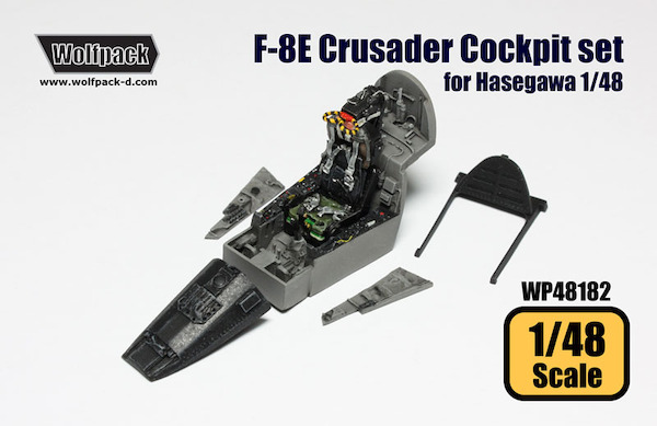 F8E Crusader Cockpit set (Hasegawa) (REISSUE) WP48182