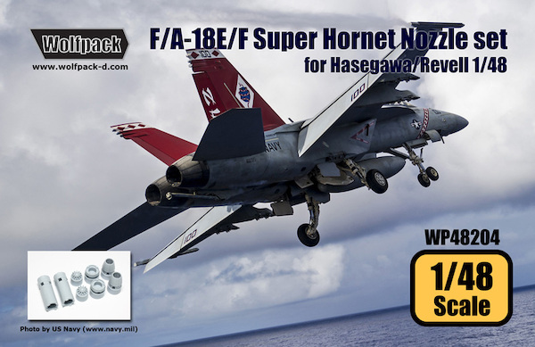 F/A18E/F Super Hornet Engine F414 Nozzle set (Revell/Hasegawa)  WP48204