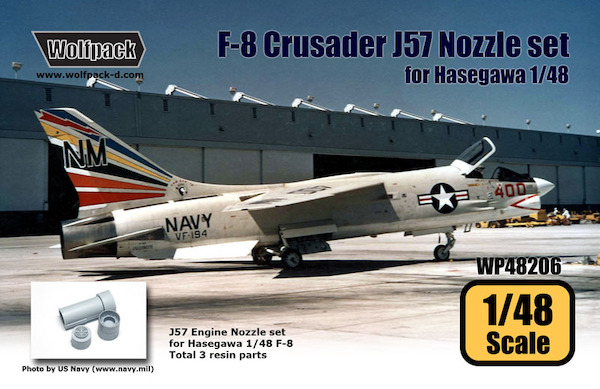 F8U Crusader J57 Engine Nozzle set (Hasegawa)  WP48206