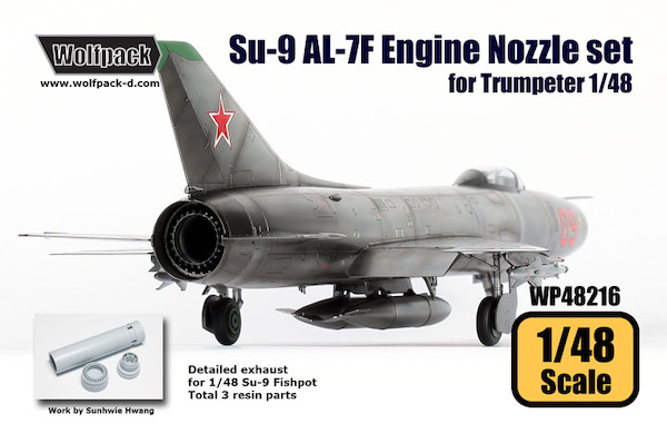 Suchoi Su9 Fishpot AL-7F Engine Nozzle set (Trumpeter)  WP48216