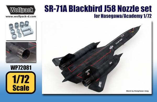 SR-71A Blackbird J58 Engine Nozzle set (Hasegawa/Academy) WP72081