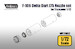 J75 Engine nozzle set for F106 Delta Dart (Trumpeter) WP72086