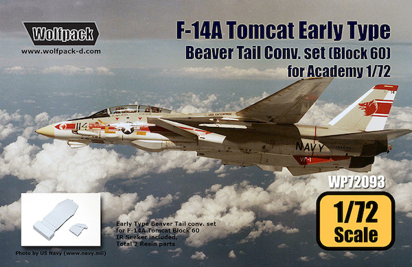 F14A Tomcat early type beaver tail set (Block 60) (Academy - VF143 "Pukin' dogs" ) WP72093